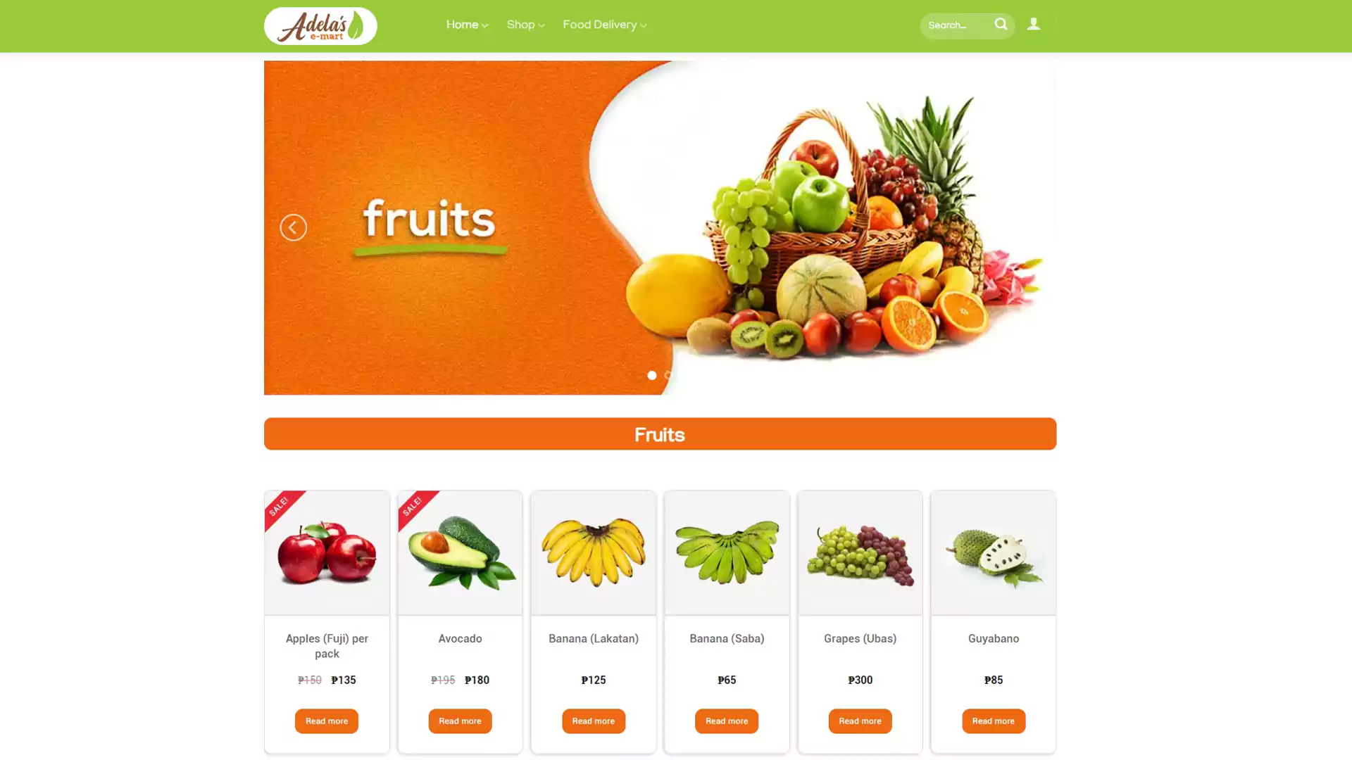 Website Screenshots - Adelas