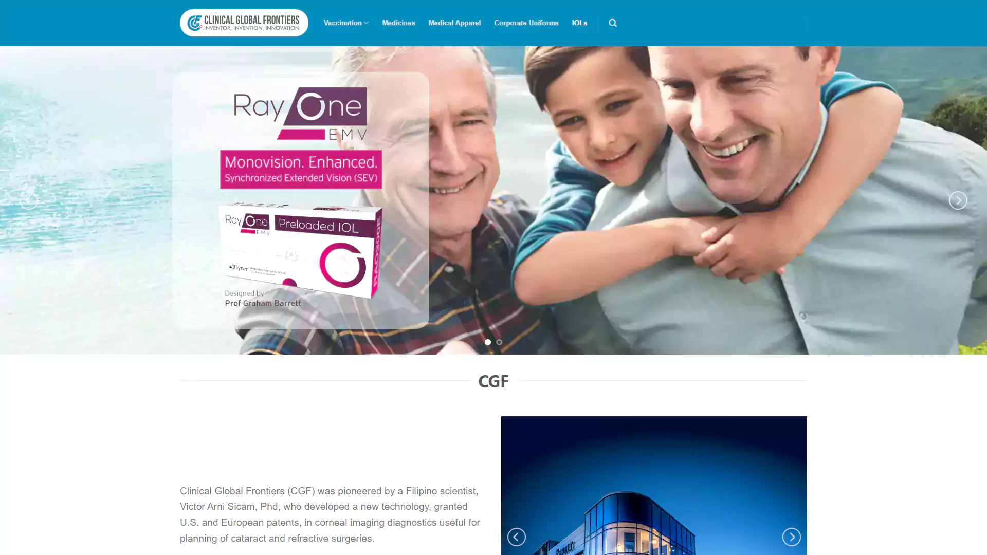 Website Screenshots - CGF