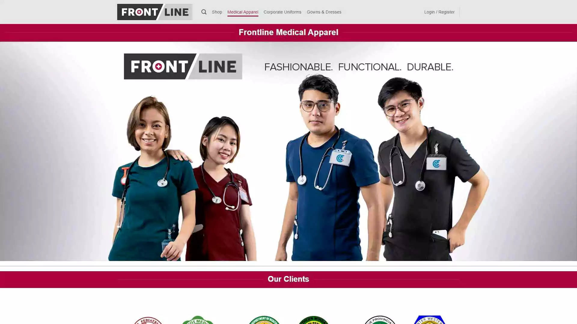 Website Screenshots - Frontline